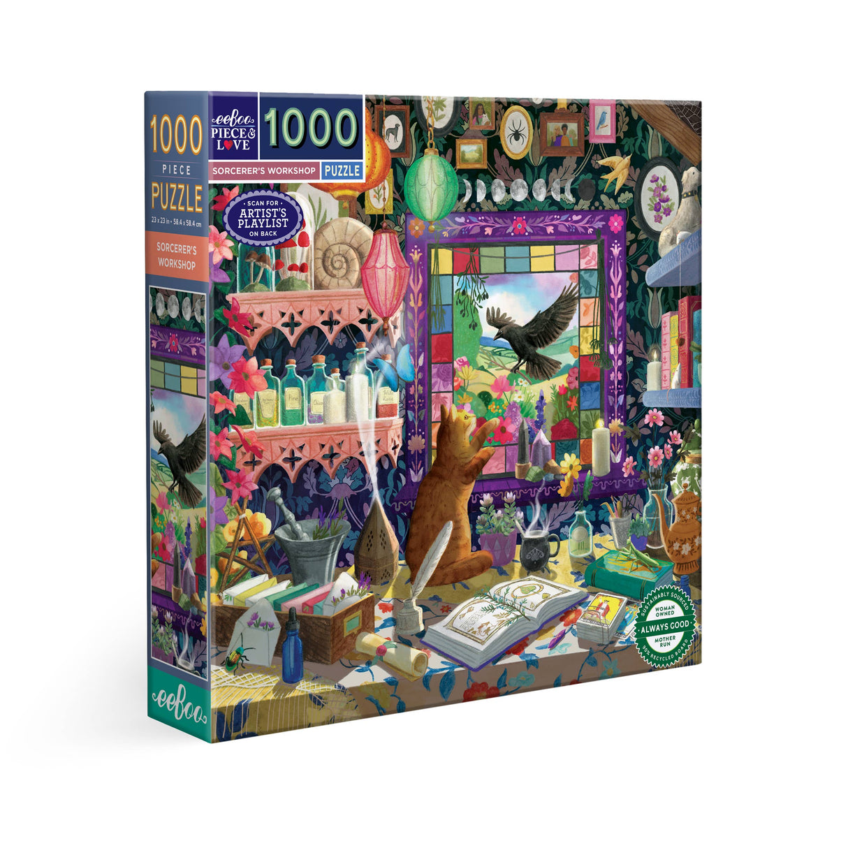 Sorcerer's Workshop 1000 Piece Jigsaw Puzzle | eeBoo