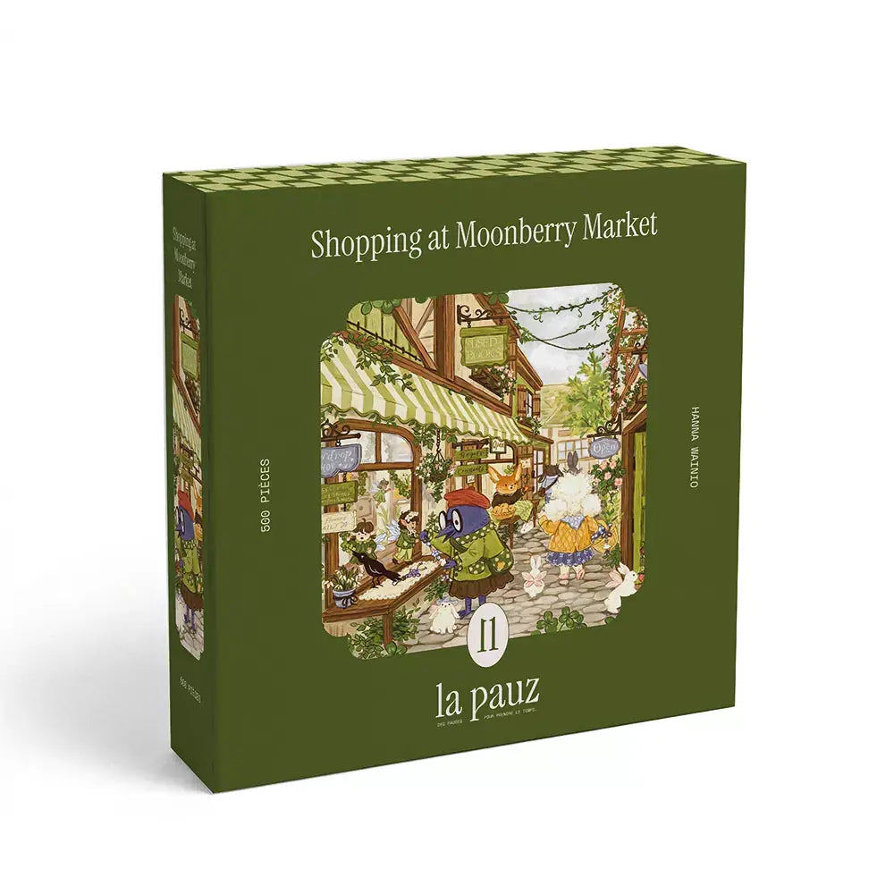 Shopping at Moonberry Market 500 Piece Jigsaw Puzzle | Trevell