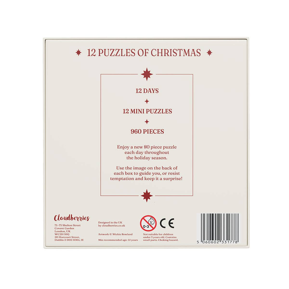 12 Mini Puzzles of Christmas | Cloudberries - Jigsaw Puzzles - The Puzzle Center