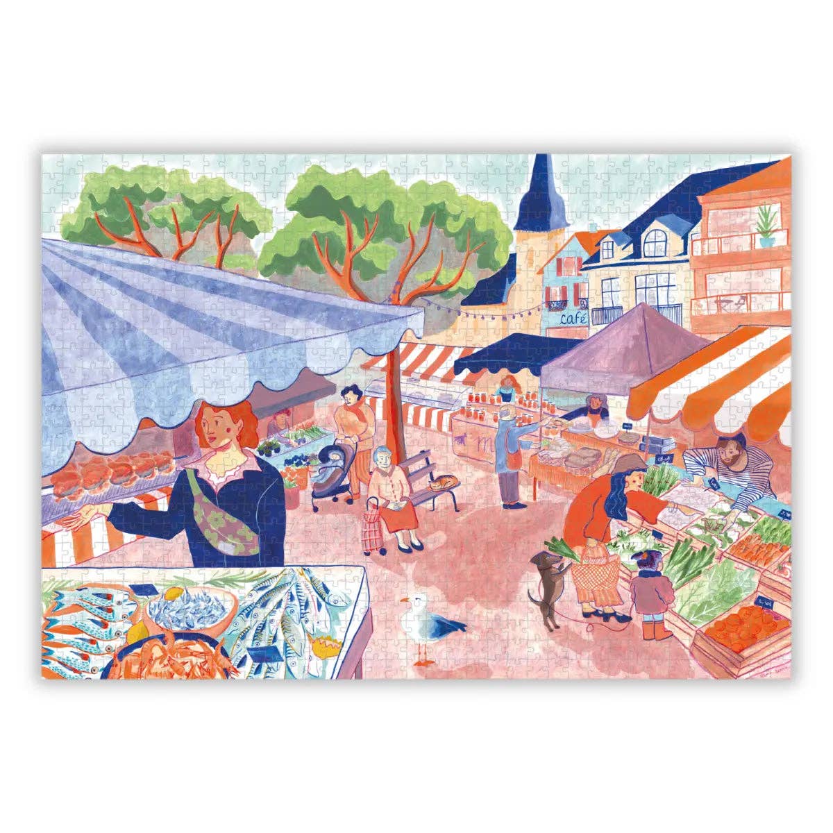 Market Square 1000 Piece Jigsaw Puzzle | Aparté