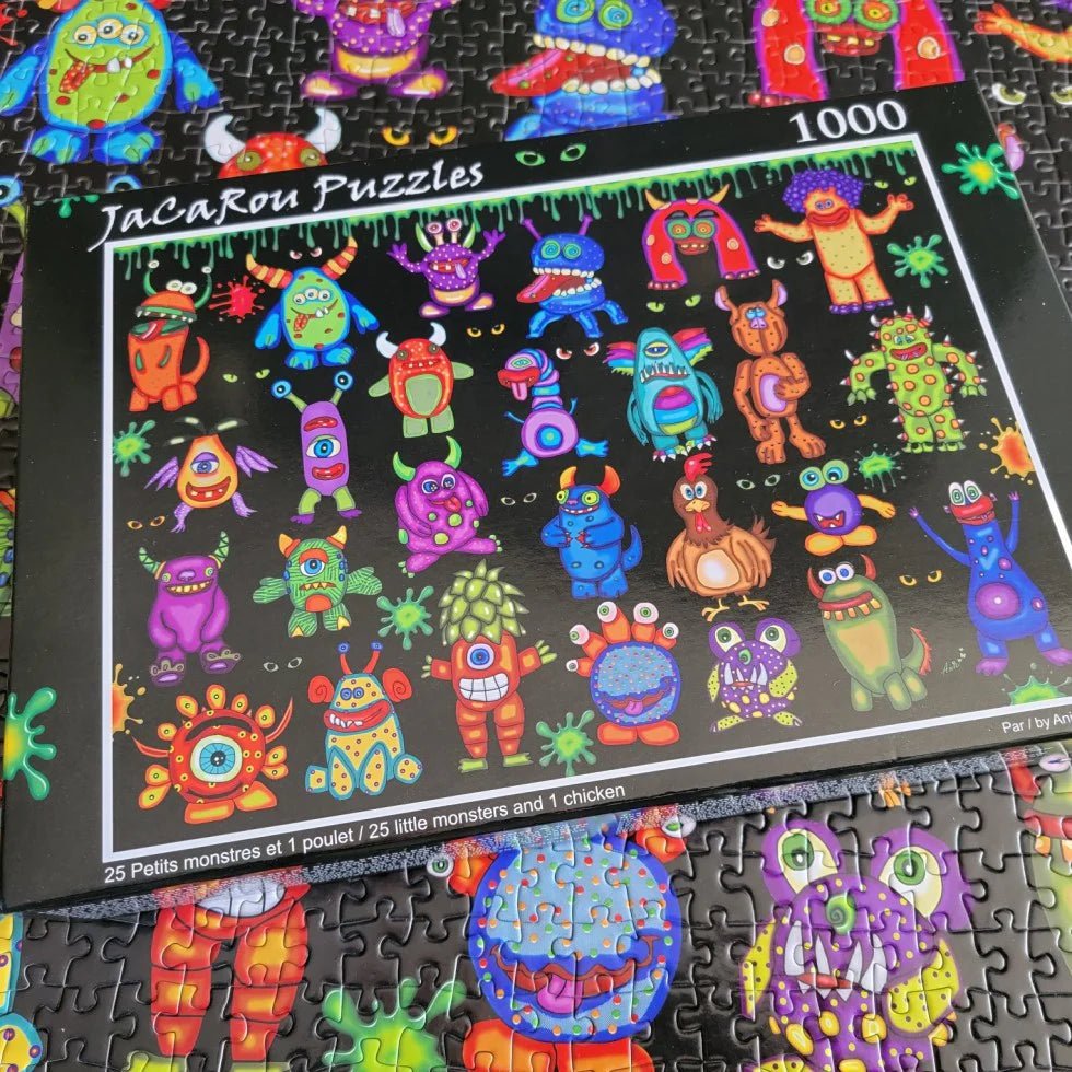 25 Little Monsters 1000 Piece Jigsaw Puzzle | JaCaRou Puzzles - Jigsaw Puzzles - The Puzzle Center