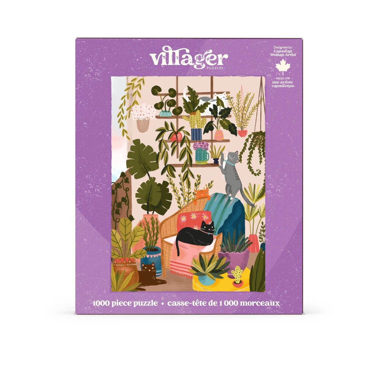 Balcony Cats 1000 Piece Jigsaw Puzzle | Villager Puzzles