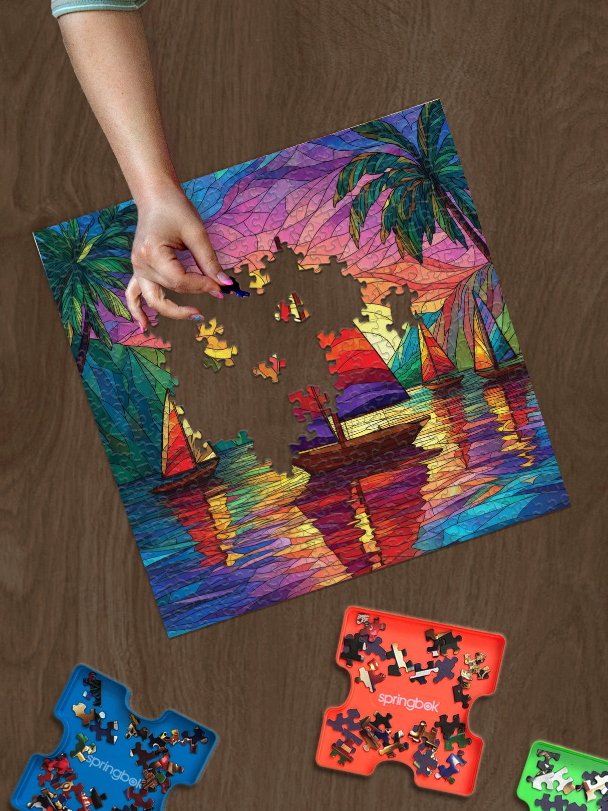 Tropical Sailing 500 Piece Jigsaw Puzzle | Springbok Puzzles