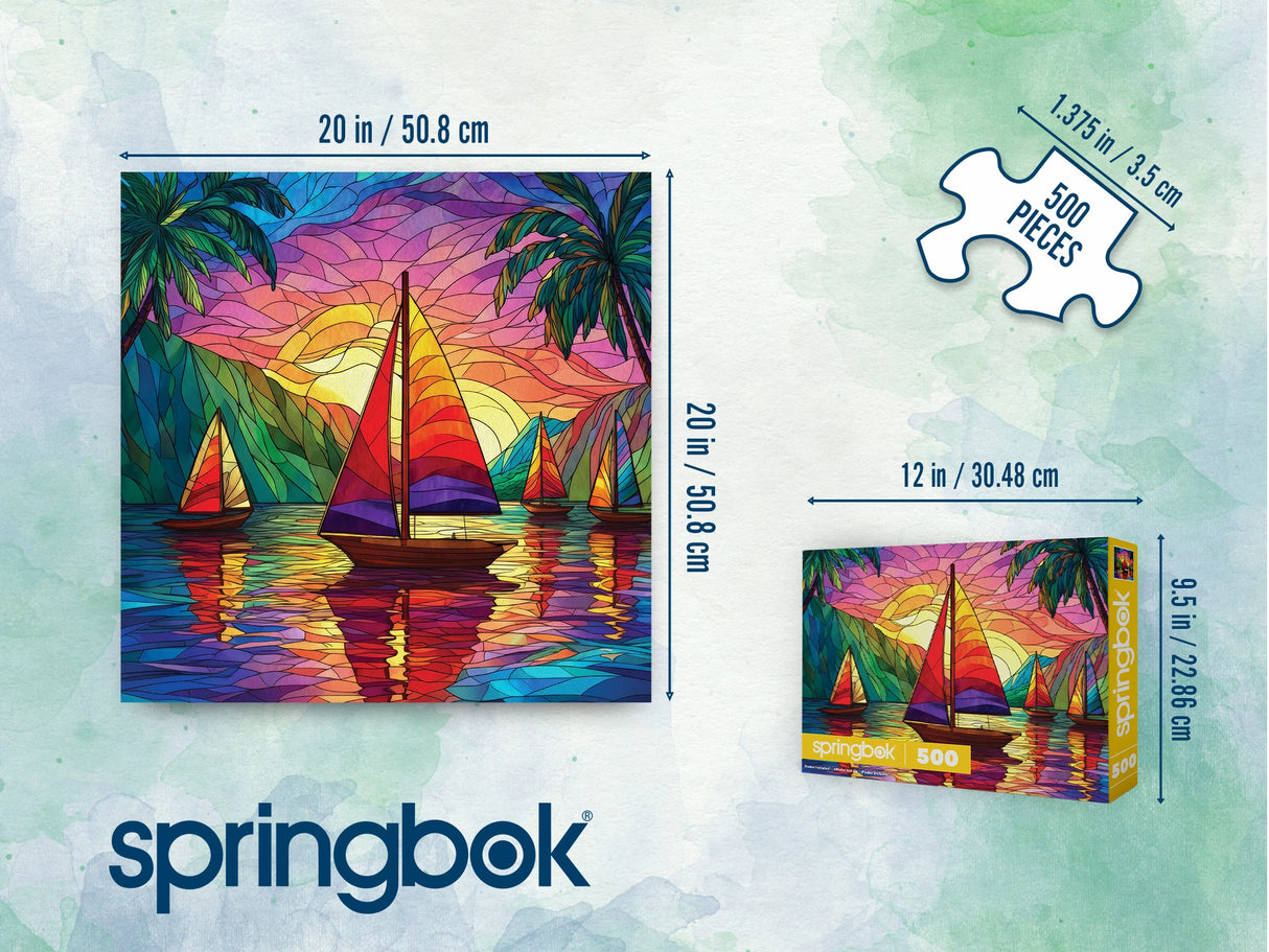 Tropical Sailing 500 Piece Jigsaw Puzzle | Springbok Puzzles