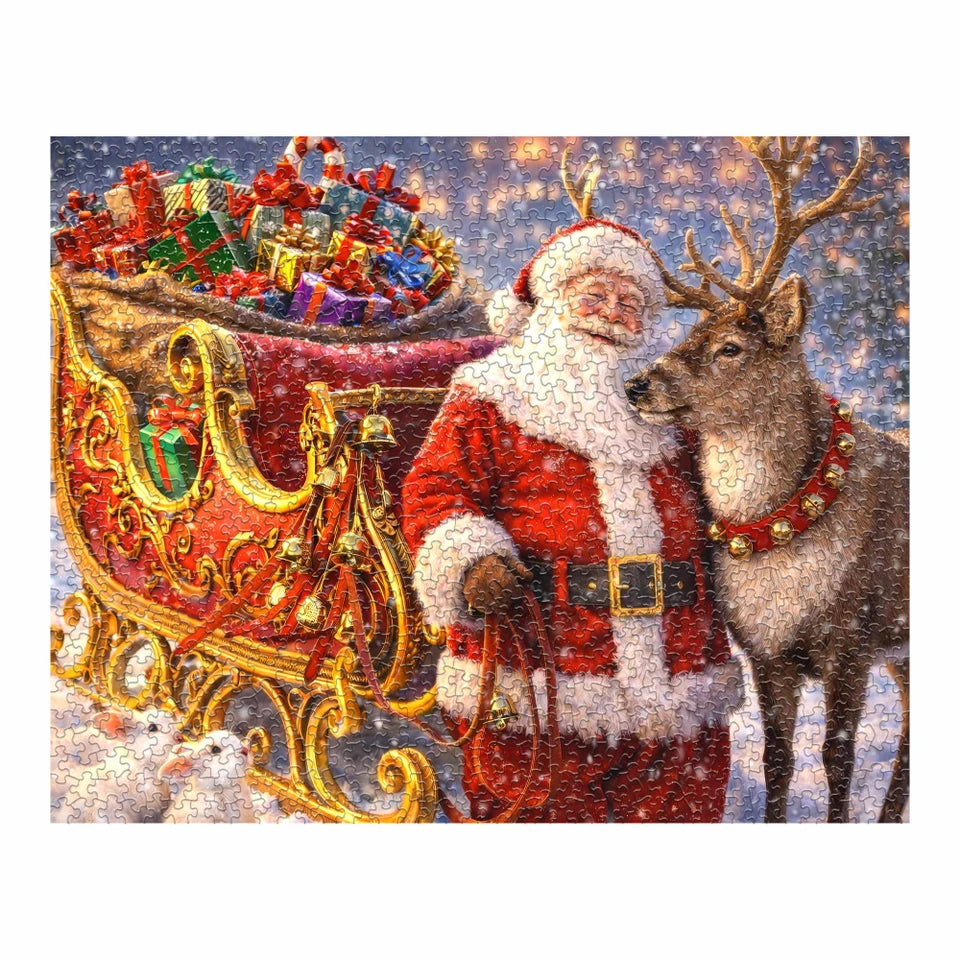 Santa's Send-Off 1000 Piece Jigsaw Puzzle | Springbok Puzzles