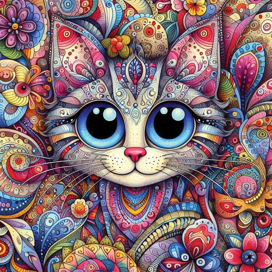 Big Eyed Cat 1000 Piece Jigsaw Puzzle | Yazz