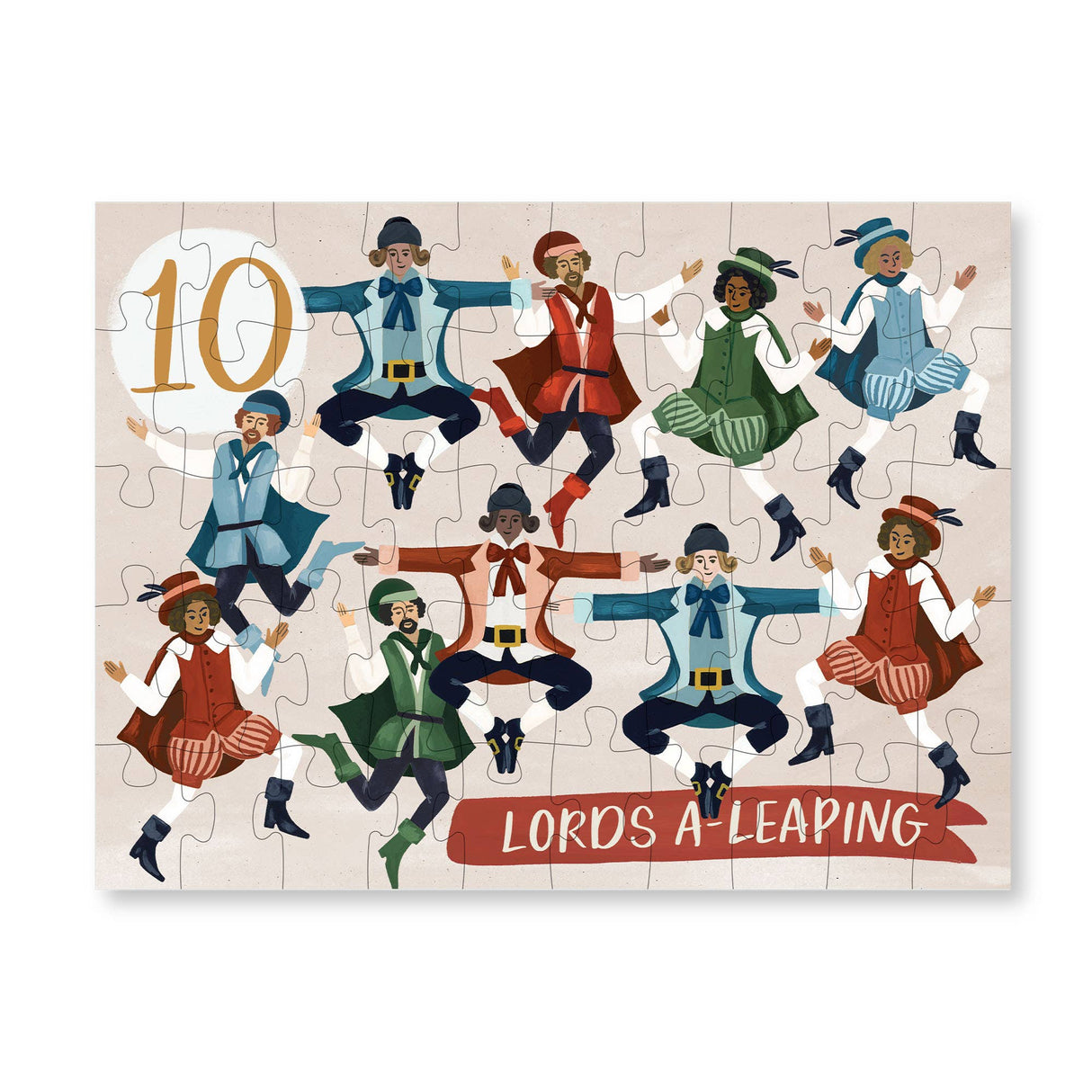 12 Days of Christmas Mini Jigsaw Puzzle Set, 50 Pieces Each | 1Canoe2