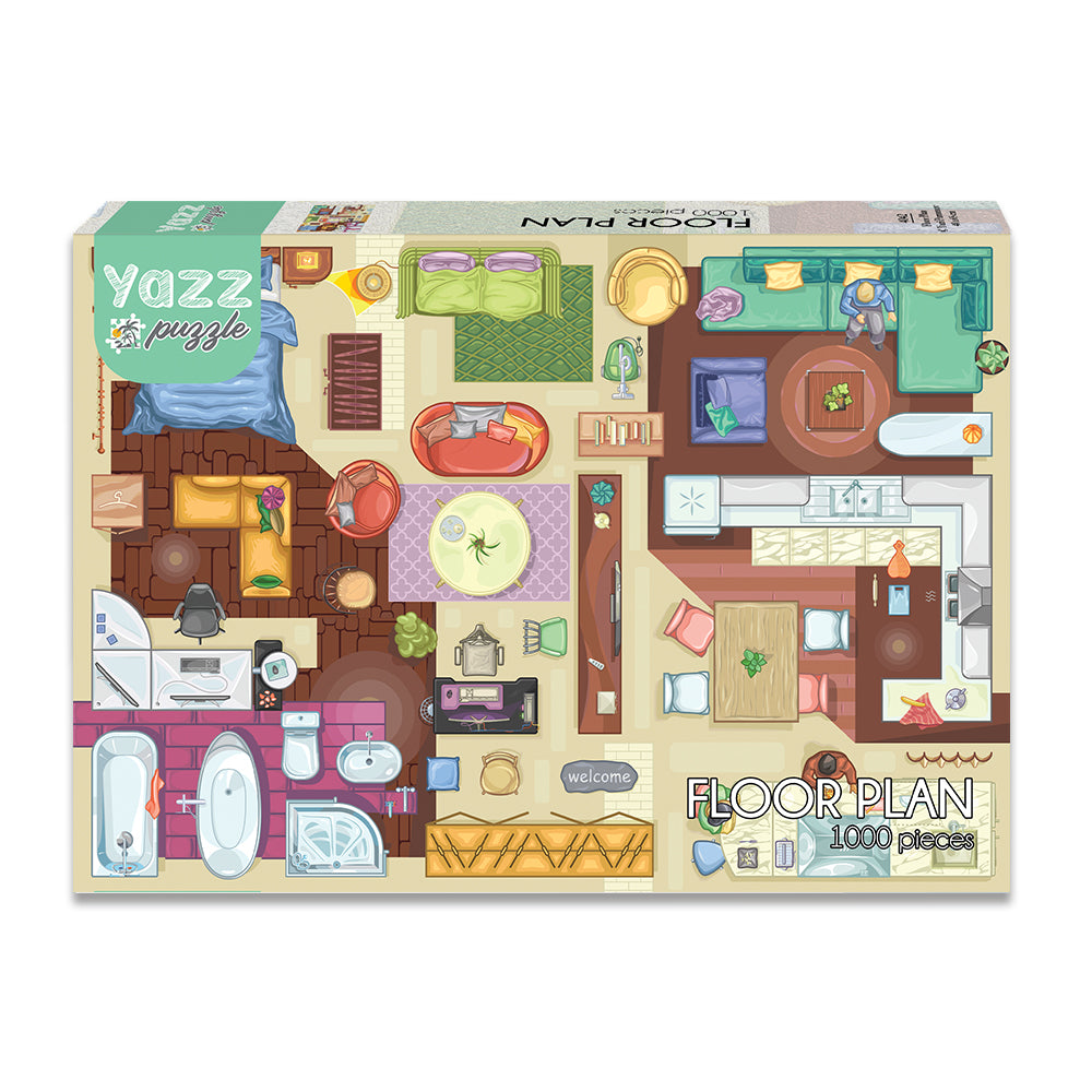 Pre-Order - Floor Plan 1000 Piece Jigsaw Puzzle | Yazz