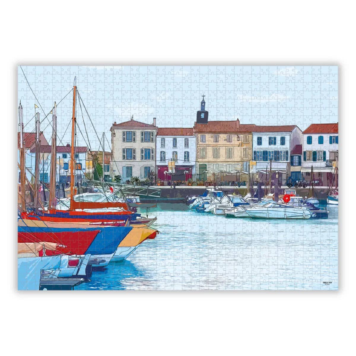 Port of La Flotte 1000 Piece Jigsaw Puzzle | Aparté