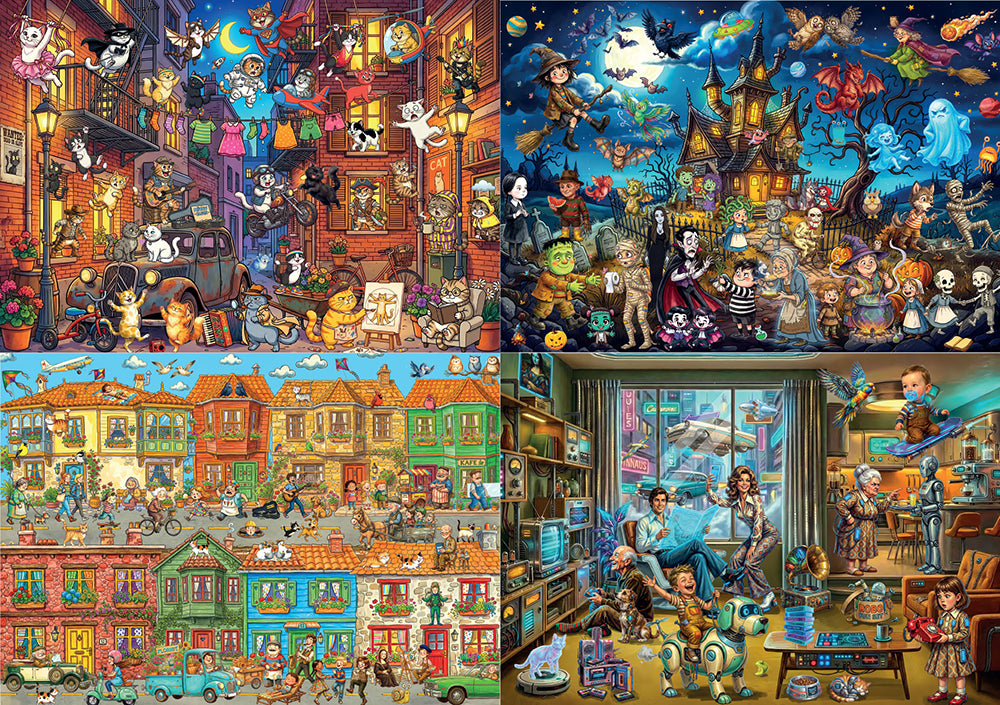Pre-Order - Serhat Filiz (#3) 4 x 260 Pieces Jigsaw Puzzles | Magnolia
