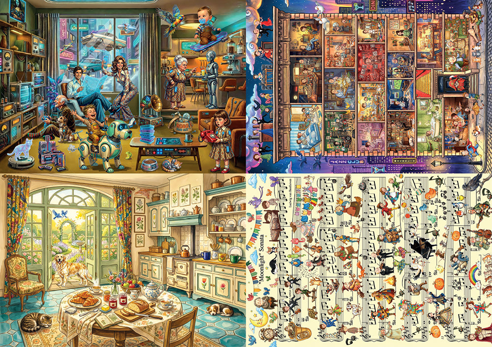 Pre-Order - Serhat Filiz (#2) 4 x 260 Pieces Jigsaw Puzzles | Magnolia