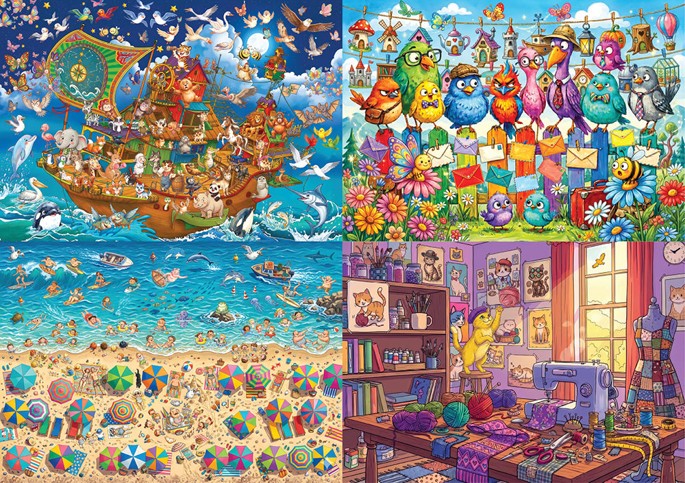 Pre-Order - Serhat Filiz (#1) 4 x 260 Pieces Jigsaw Puzzles | Magnolia