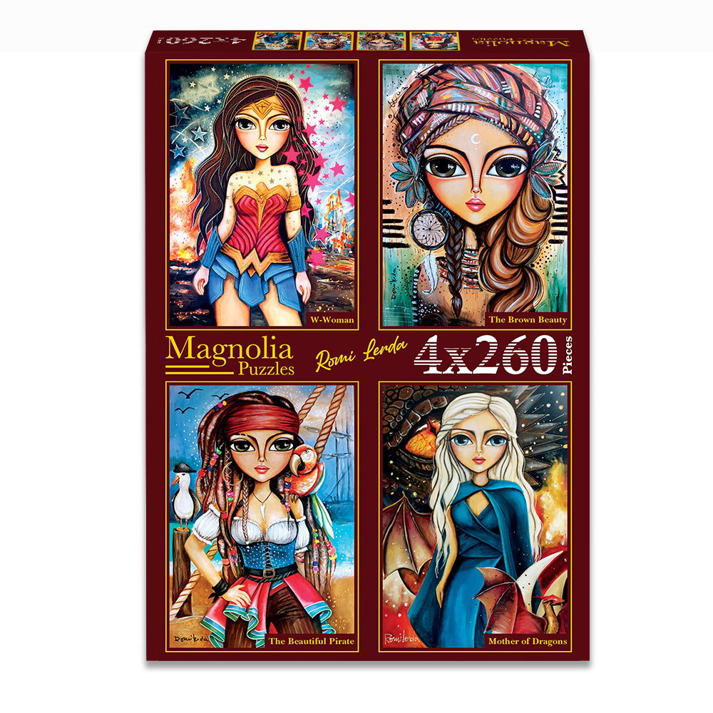 Pre-Order - Romi Lerda (#4) 4 x 260 Pieces Jigsaw Puzzles | Magnolia