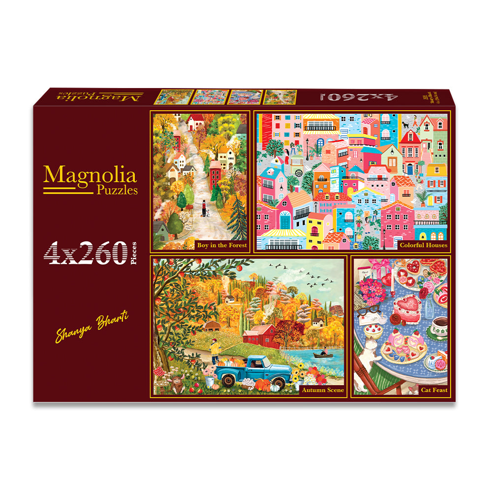Pre-Order - Shanya Bharti #2 4 x 260 Pieces Jigsaw Puzzles | Magnolia
