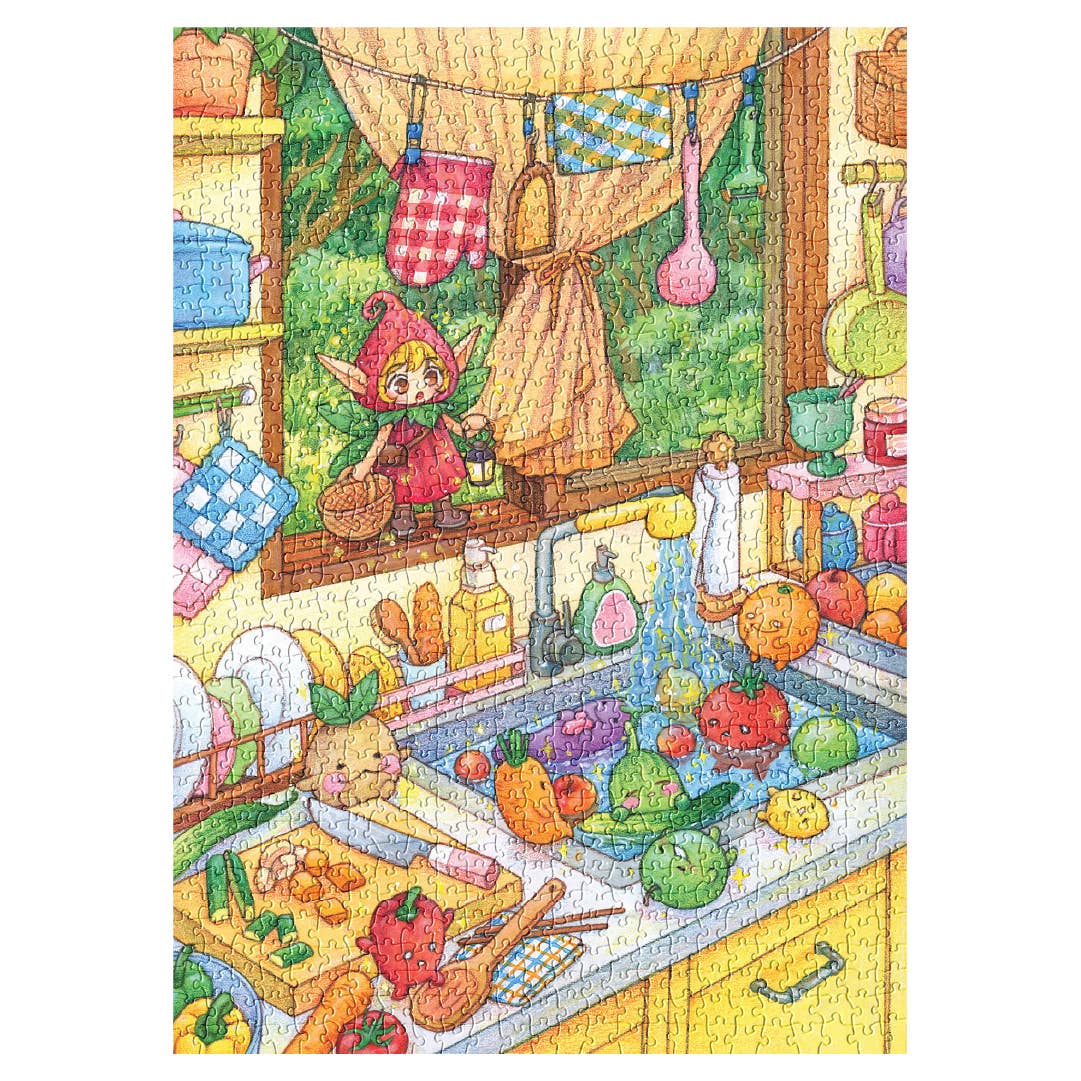 Veggie Bath 1000 Piece Jigsaw Puzzle | Soonness