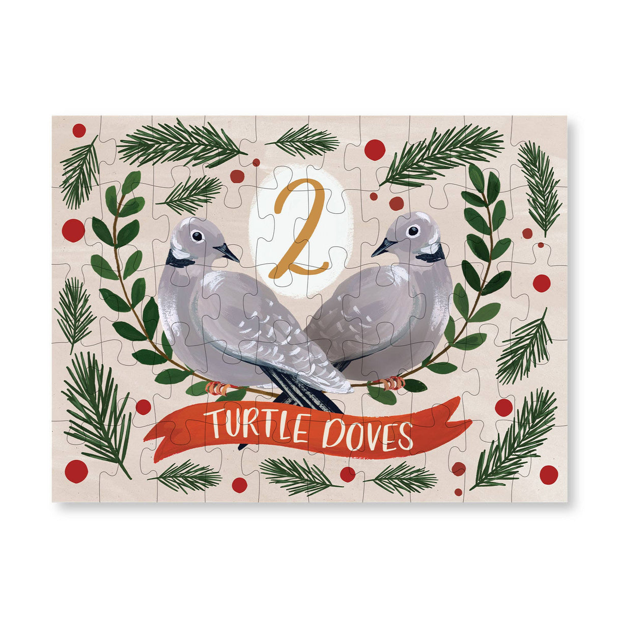 12 Days of Christmas Mini Jigsaw Puzzle Set, 50 Pieces Each | 1Canoe2