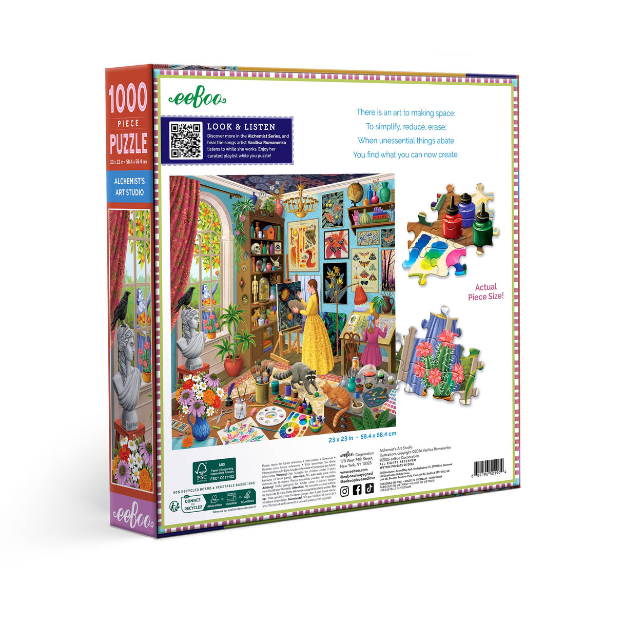 Alchemist's Art Studio 1000 Piece Jigsaw Puzzle | eeBoo