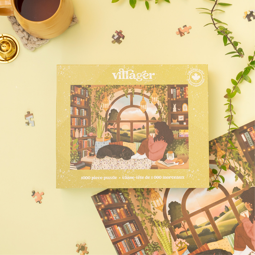 Book Nook 1000 Piece JIgsaw Puzzle | Villager