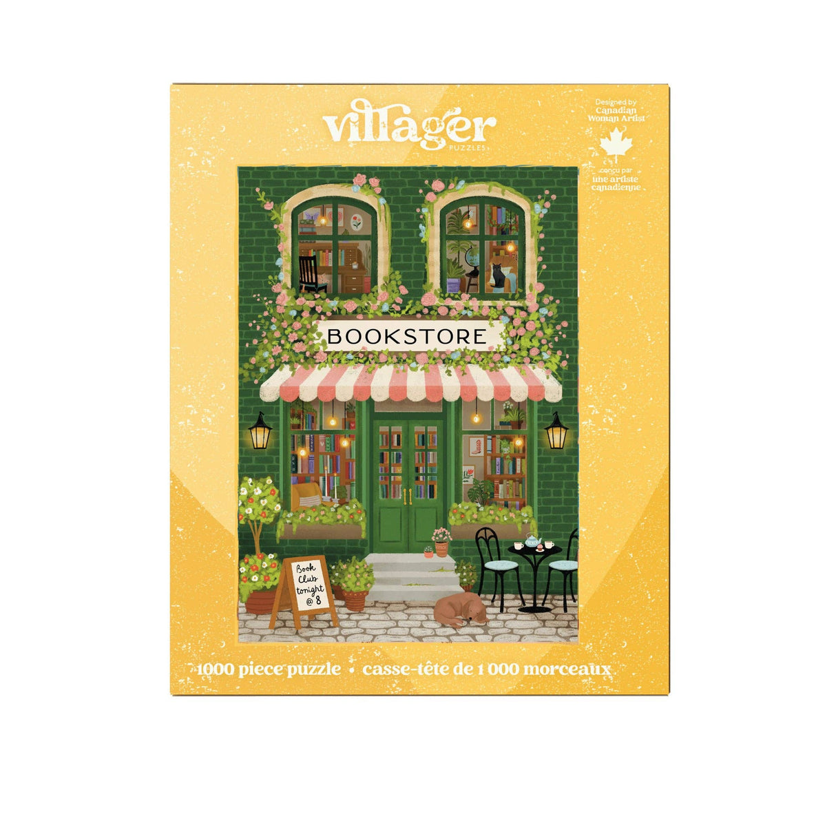 Emerald Bookstore 1000 Piece Jigsaw Puzzle | Villager Puzzles