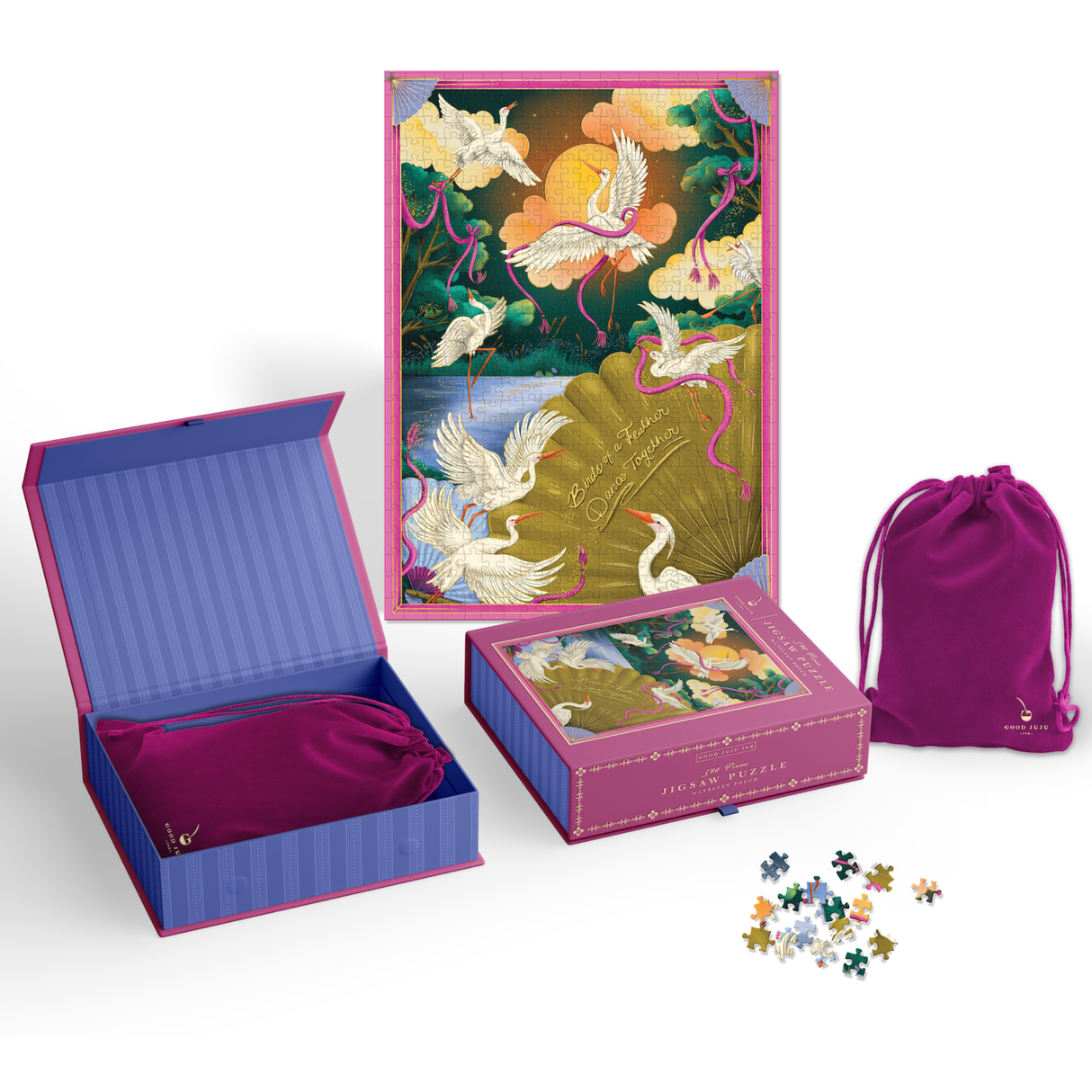 Birds of a Feather 500 Piece Jigsaw Puzzle | Good Juju Ink