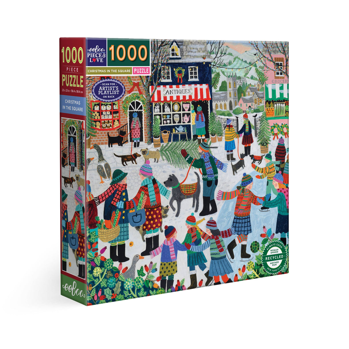 Christmas in the Square 1000 Piece Jigsaw Puzzle | eeBoo