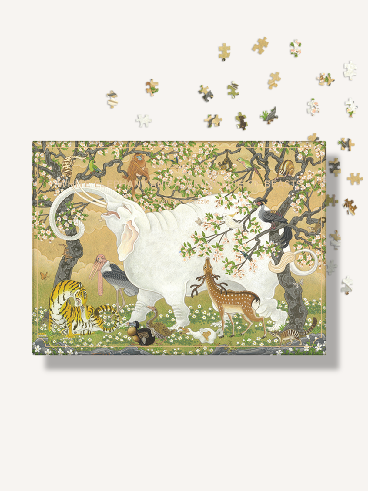 White Elephant and a Menagerie of Beasts 1000 Piece Jigsaw Puzzle | The Puzzle Theory