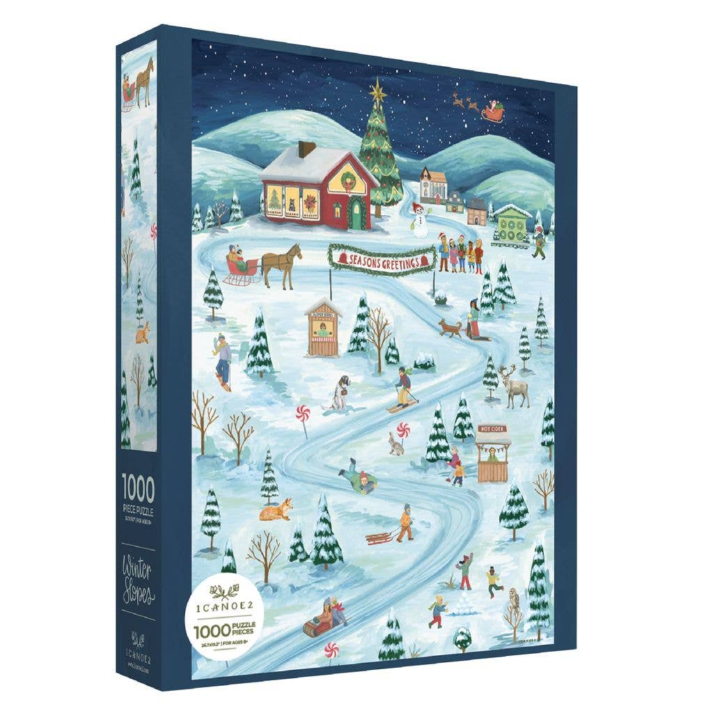 Winter Slopes 1000 Piece Jigsaw Puzzle | 1Canoe2