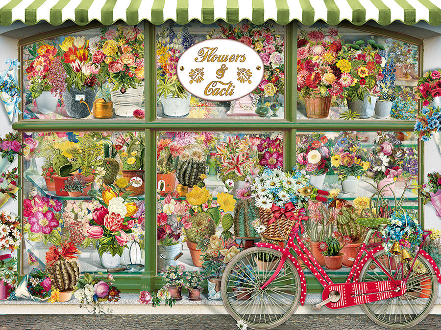 Flowers and Cacti Shop 275 Piece Easy Handling Jigsaw Puzzle | Cobble Hill