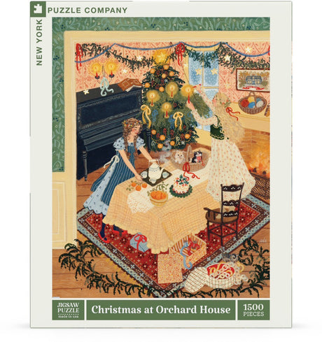 Christmas at Orchard House 1500 Piece Jigsaw Puzzle | New York Puzzle Company