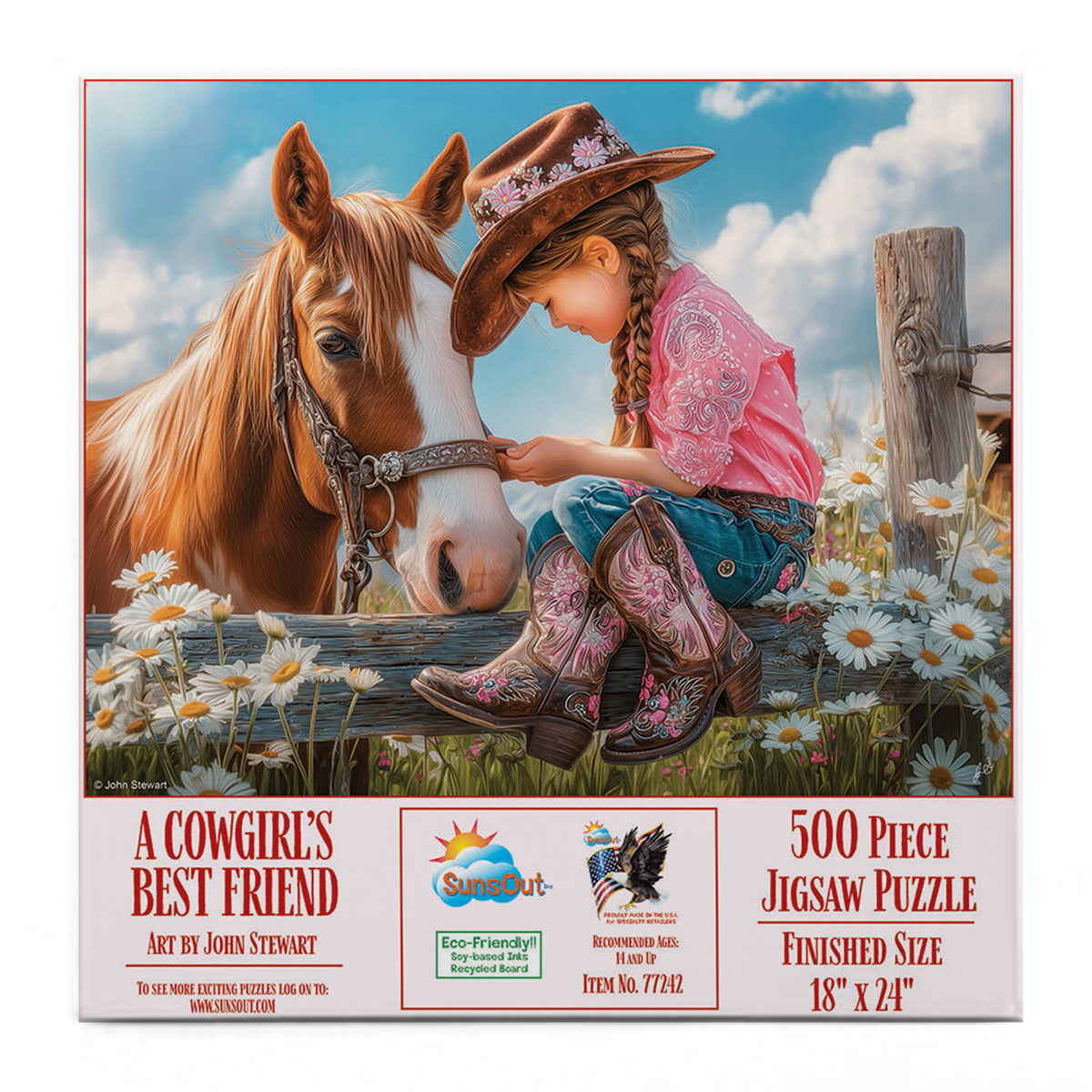 A Cowgirl's Best Friend 500 Piece Jigsaw Puzzle | SunsOut