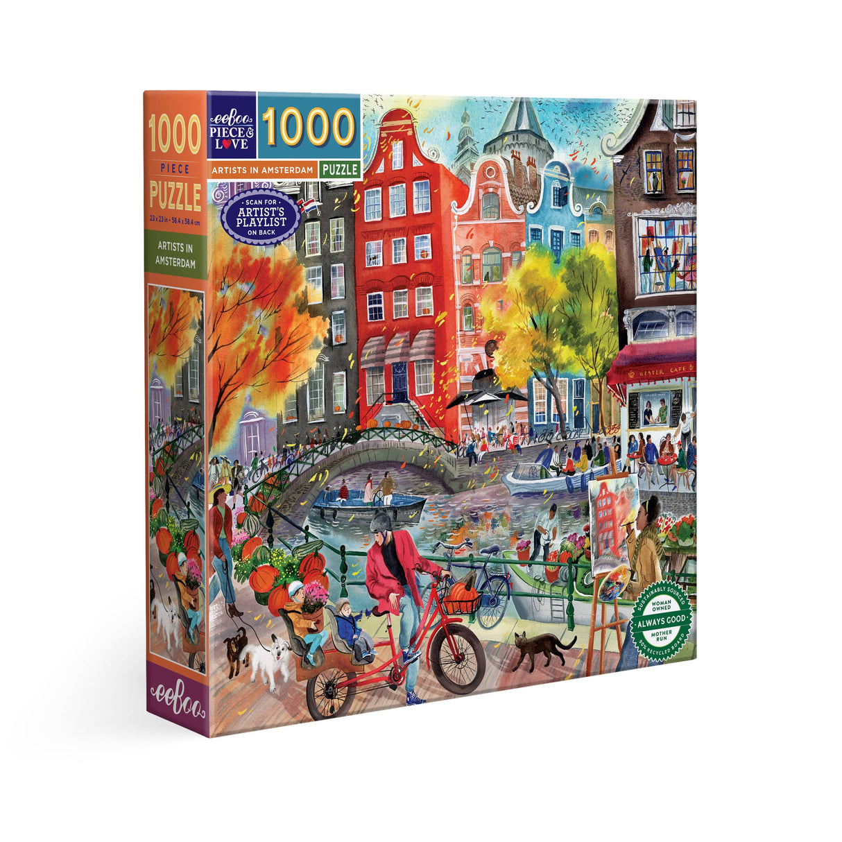 Artists in Amsterdam 1000 Piece Jigsaw Puzzle | eeBoo