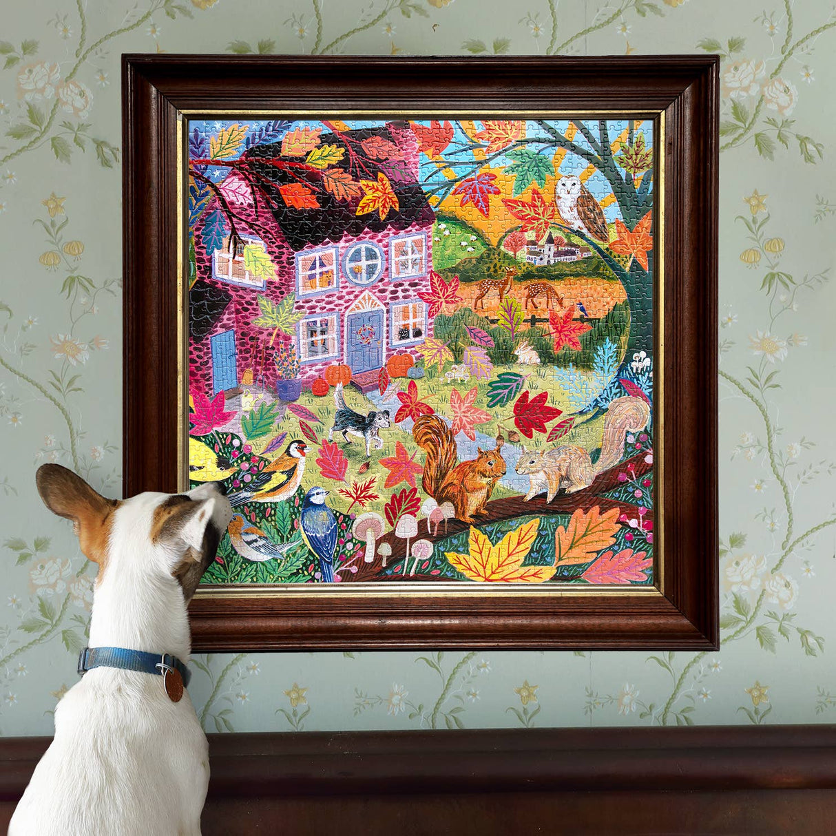 Autumn Cottage 1000 Piece Jigsaw Puzzle | eeBoo