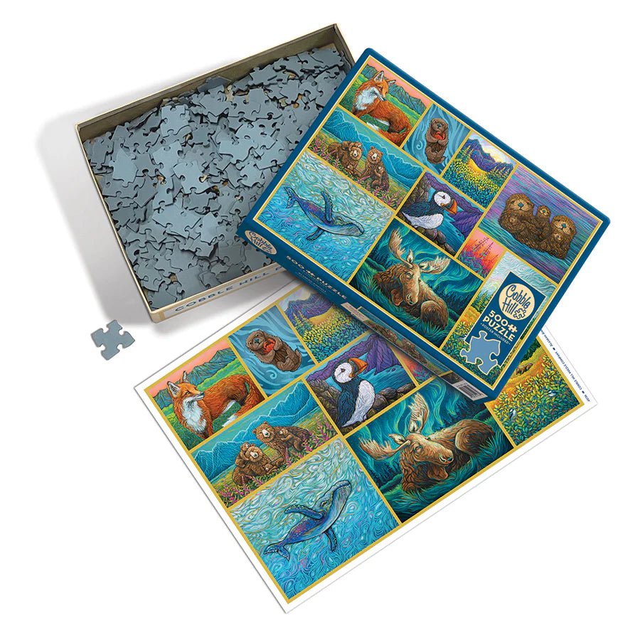 Alaskan Animals 500 Piece Jigsaw Puzzle | Cobble Hill - Jigsaw Puzzles - The Puzzle Center