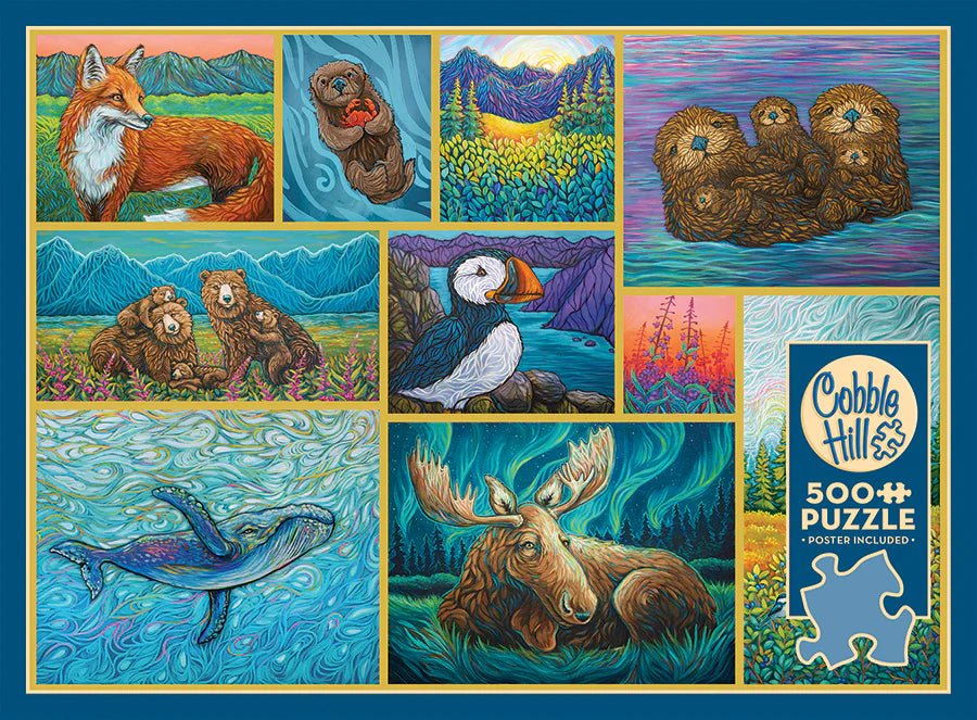 Alaskan Animals 500 Piece Jigsaw Puzzle | Cobble Hill - Jigsaw Puzzles - The Puzzle Center