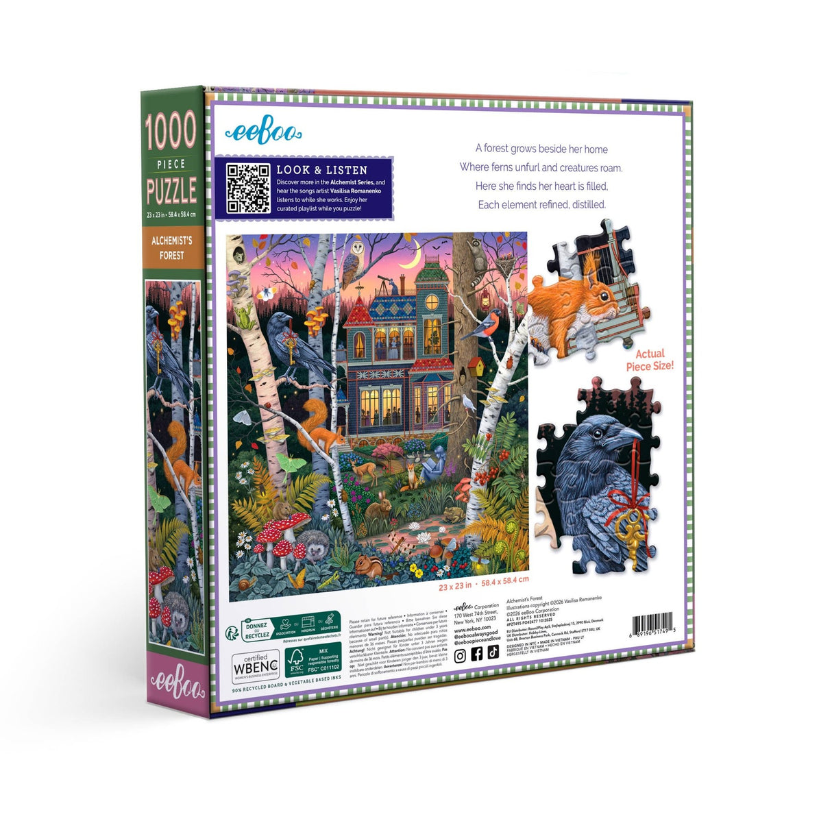 Alchemist's Forest 1000 Piece Jigsaw Puzzle | eeBoo - Jigsaw Puzzles - The Puzzle Center