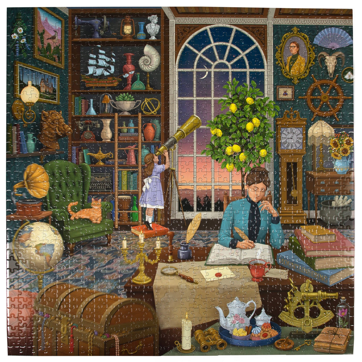 Alchemist's Library 1000 Piece Square Puzzle by eeBoo - eeBoo - Jigsaw Puzzles - The Puzzle Center -