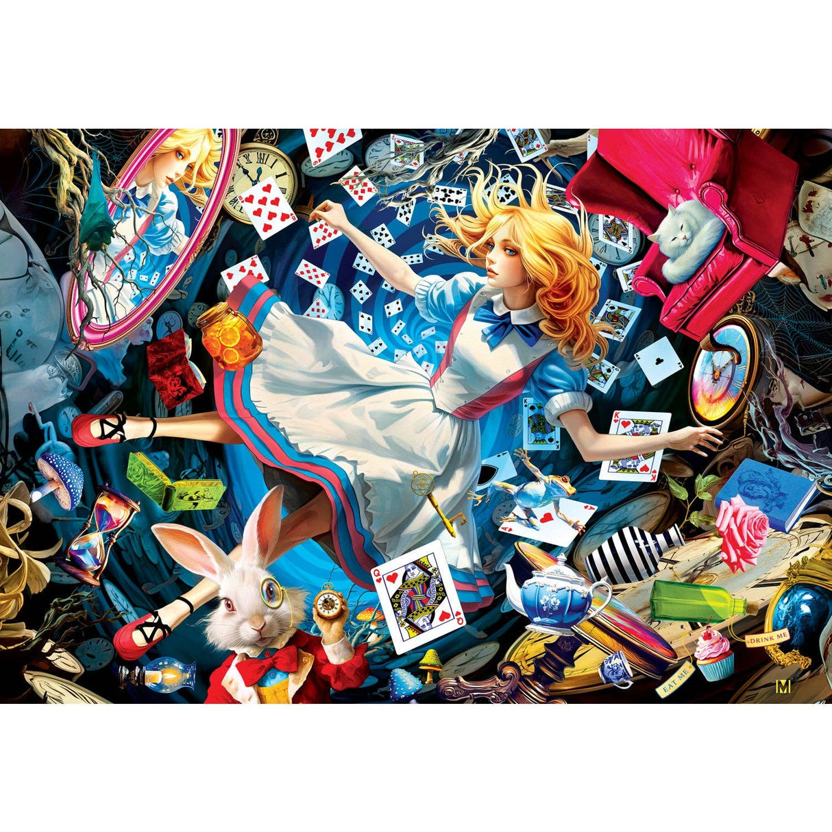 Alice in Wonderland 1000 Piece Jigsaw Puzzle with EZ Grip by Masterpieces - Masterpieces Puzzles - Jigsaw Puzzles - The Puzzle Center