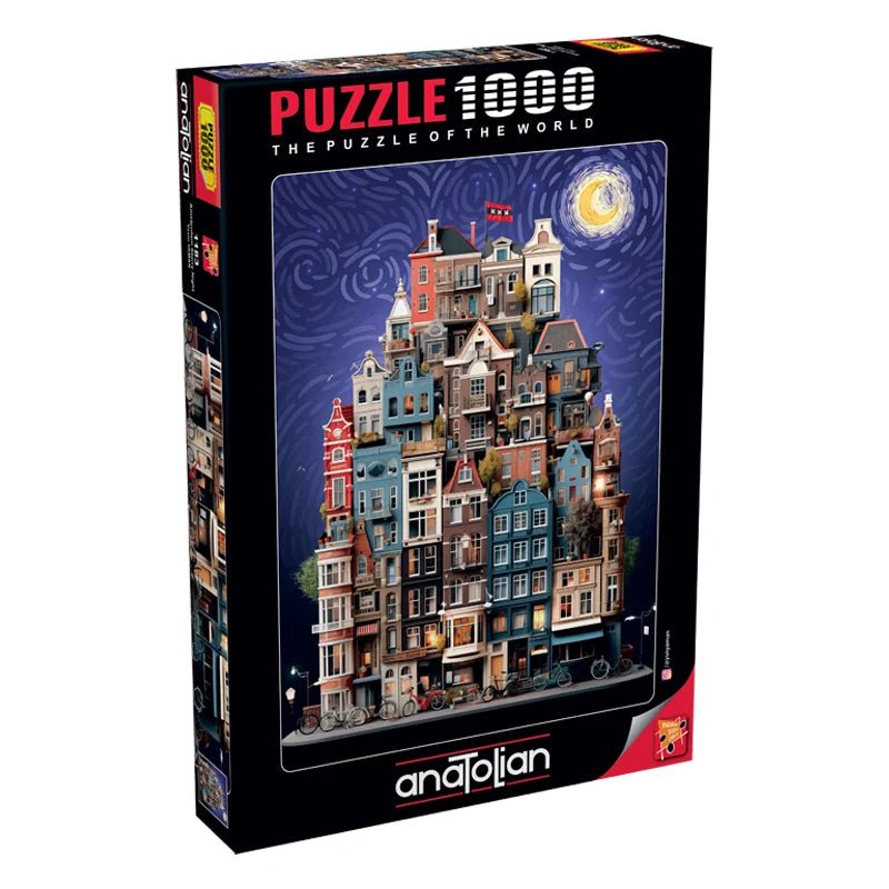 Amsterdam Starry Night 1000 Piece Jigsaw Puzzle | Anatolian - Jigsaw Puzzles - The Puzzle Center