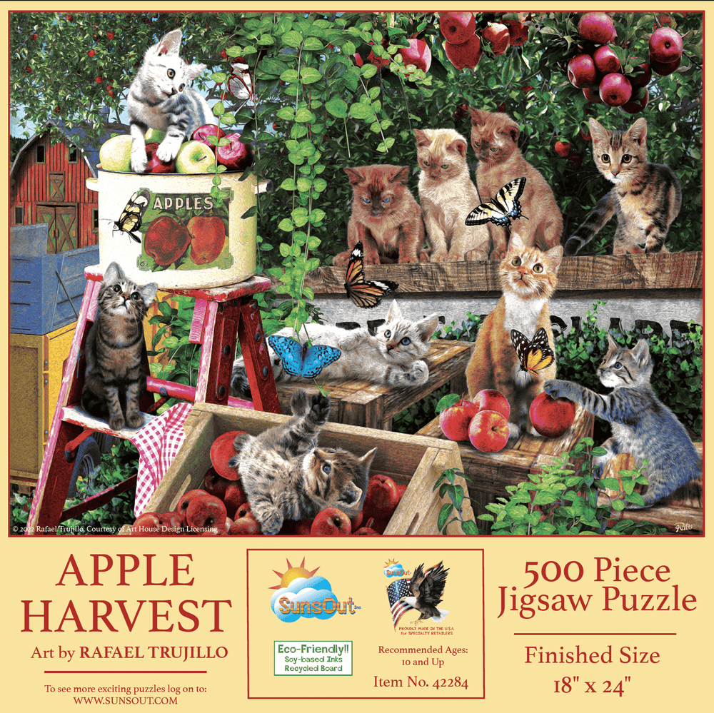 Apple Harvest 500 Piece Jigsaw Puzzle by SunsOut Puzzles - SunsOut - Jigsaw Puzzles - The Puzzle Center