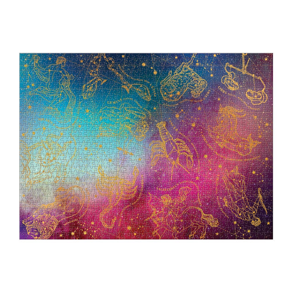 Astrology 1000 Piece Foil Puzzle by Galison - Galison - Jigsaw Puzzles - The Puzzle Center -