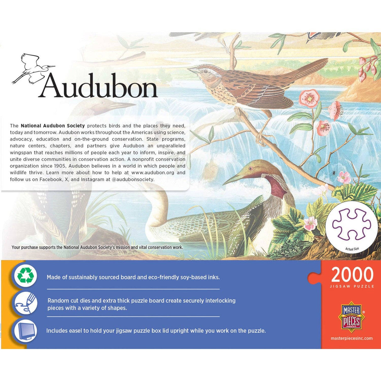 Audubon 2000 Piece Jigsaw Puzzle - Signature Collection | Masterpieces - Masterpieces Puzzles - Jigsaw Puzzles - The Puzzle Center