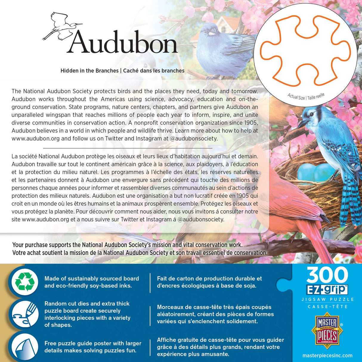Audubon - Hidden in the Branches 300 Piece Puzzle by Masterpieces Puzzles - Masterpieces Puzzles - Jigsaw Puzzles - The Puzzle Center