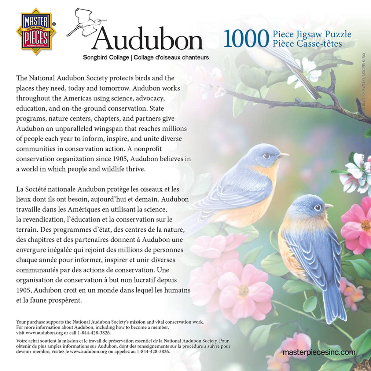 Audubon - Songbird Collage 1000 Piece Puzzle by Masterpieces Puzzles - Masterpieces Puzzles - Jigsaw Puzzles - The Puzzle Center