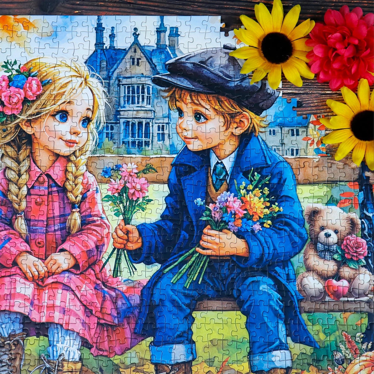 Autumn's Tender Gesture 1000 Piece Puzzle by Delfy - Delfy - Jigsaw Puzzles - The Puzzle Center -