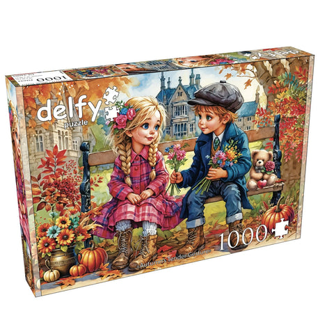 Autumn's Tender Gesture 1000 Piece Puzzle by Delfy - Delfy - Jigsaw Puzzles - The Puzzle Center -