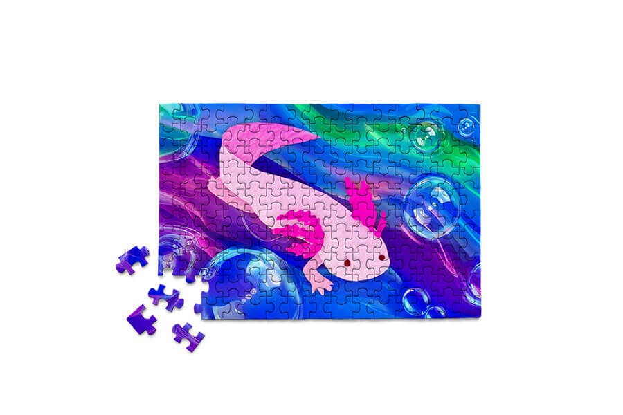 Axolotl Mini Jigsaw Puzzle | MicroPuzzles - Mini Jigsaw Puzzles - The Puzzle Center