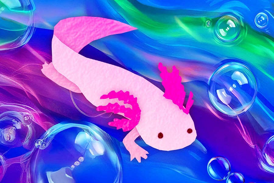 Axolotl Mini Jigsaw Puzzle | MicroPuzzles - Mini Jigsaw Puzzles - The Puzzle Center