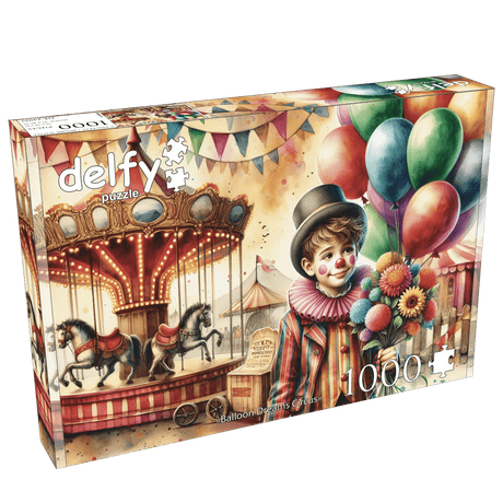 Balloon Dreams Circus 1000 Piece Jigsaw Puzzle | Delfy Puzzles - Jigsaw Puzzles - The Puzzle Center
