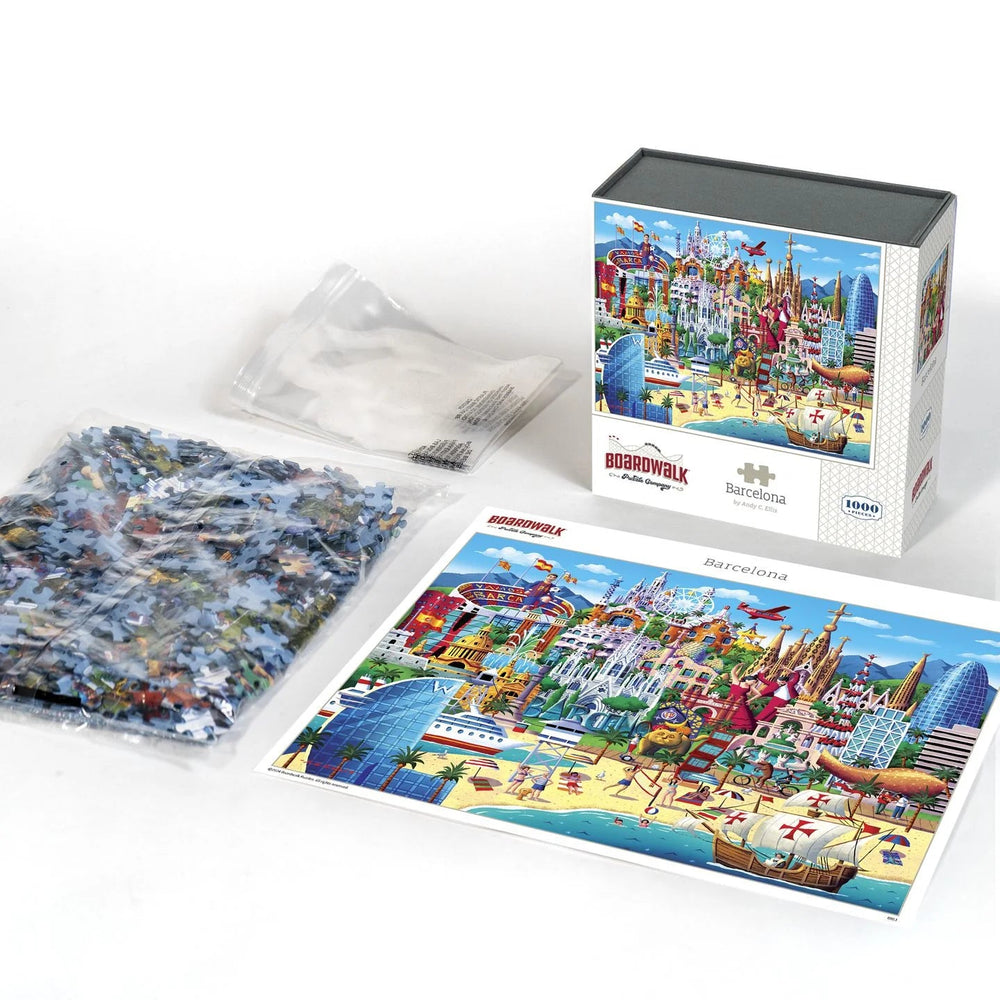 Barcelona 1000 Piece Jigsaw Puzzle by Boardwalk Puzzle Company - Boardwalk - Jigsaw Puzzles - The Puzzle Center