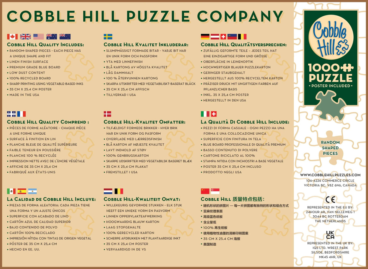 BaristArt 1000 Piece Jigsaw Puzzle | Cobble Hill - Jigsaw Puzzles - The Puzzle Center